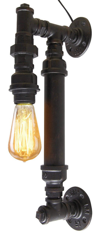 Vintage Industrial Rustic Copper Steampunk Wall Light - Energy Light Bulbs - Free delivery on all orders