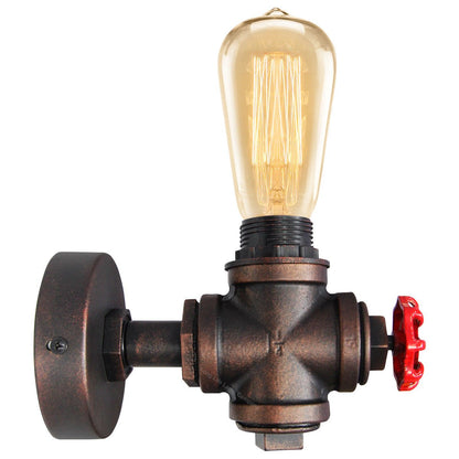Vintage Industrial Rustic Tap Style Wall Light Waterpipe Lamp - Energy Light Bulbs - Free delivery on all orders