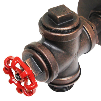 Vintage Industrial Rustic Tap Style Wall Light Waterpipe Lamp - Energy Light Bulbs - Free delivery on all orders