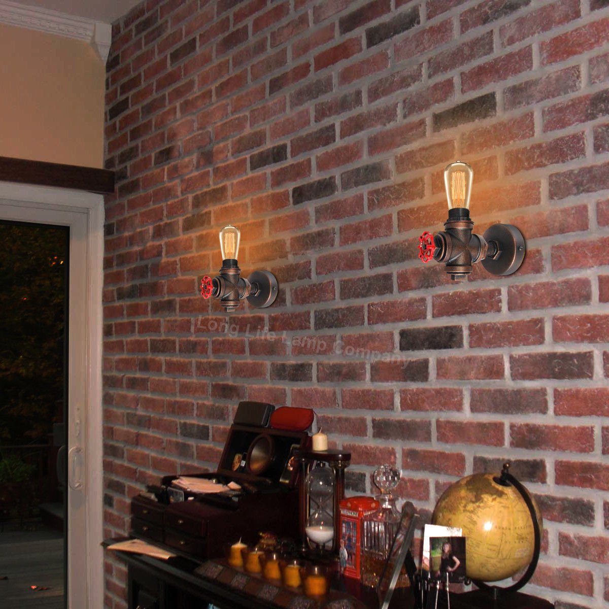 Vintage Industrial Rustic Tap Style Wall Light Waterpipe Lamp - Energy Light Bulbs - Free delivery on all orders