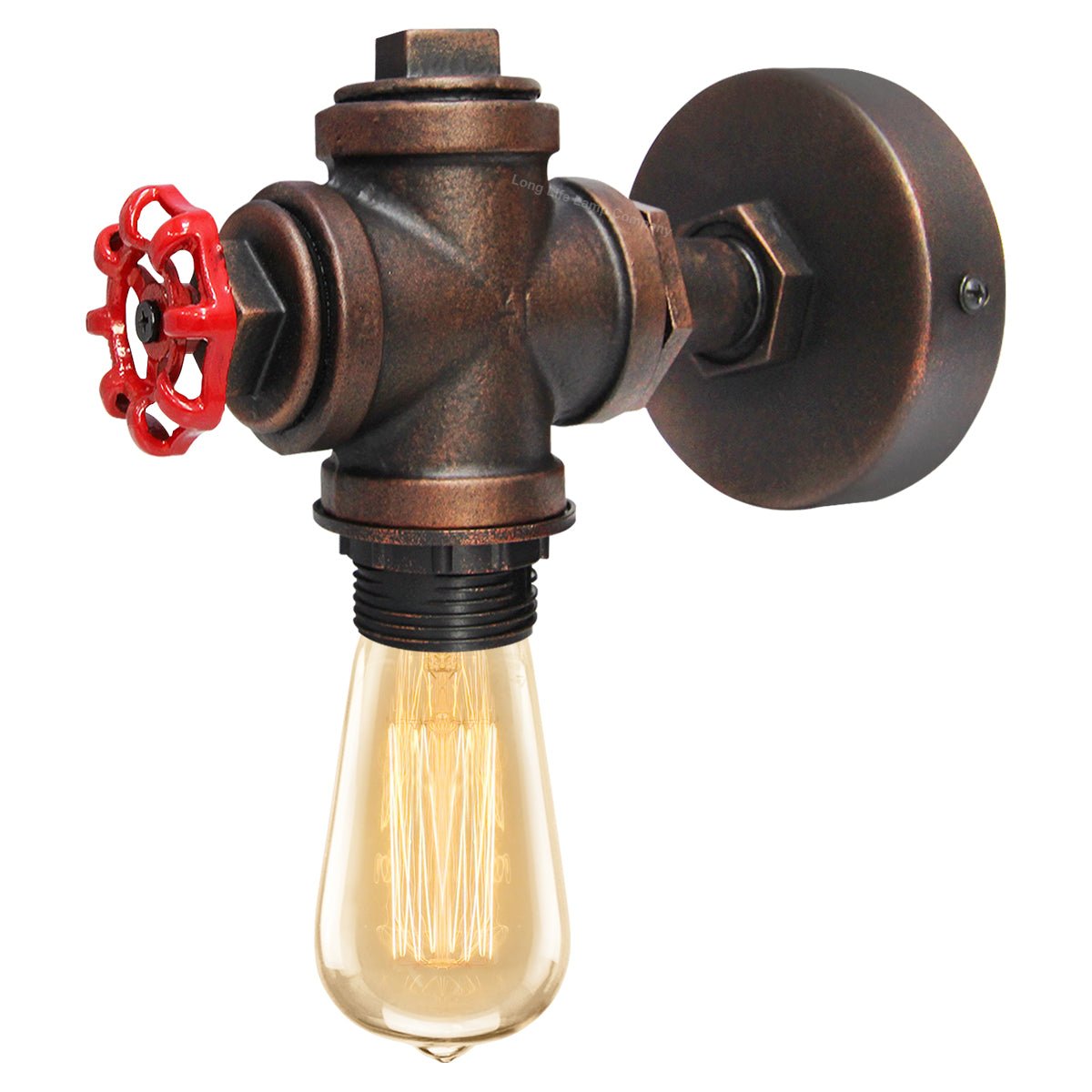 Vintage Industrial Rustic Tap Style Wall Light Waterpipe Lamp - Energy Light Bulbs - Free delivery on all orders