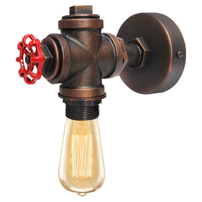 Vintage Industrial Rustic Tap Style Wall Light Waterpipe Lamp - Energy Light Bulbs - Free delivery on all orders