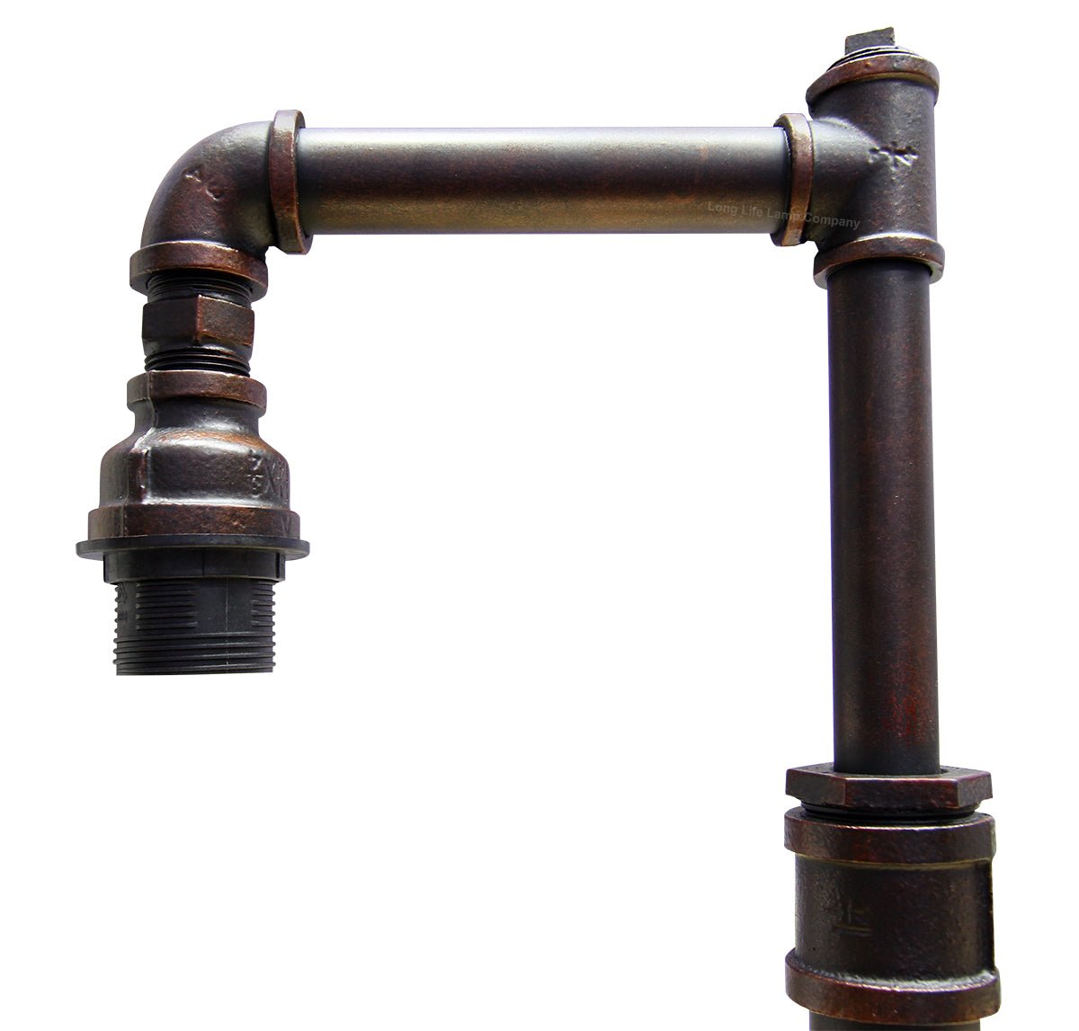 Vintage Industrial Water Pipe Table Lamp Copper Rustic Bedside Desk Lamp - Energy Light Bulbs - Free delivery on all orders