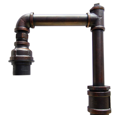 Vintage Industrial Water Pipe Table Lamp Copper Rustic Bedside Desk Lamp - Energy Light Bulbs - Free delivery on all orders