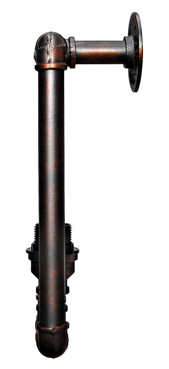 Vintage Industrial Water Pipe Wall Light Rustic Lamp - Energy Light Bulbs - Free delivery on all orders