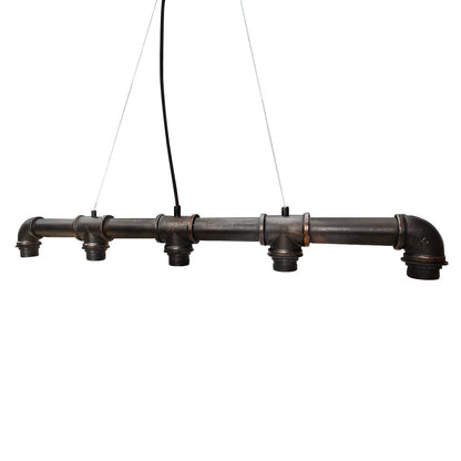 Vintage Industrial Waterpipe Ceiling Light Fixture Rustic Copper - Energy Light Bulbs - Free delivery on all orders