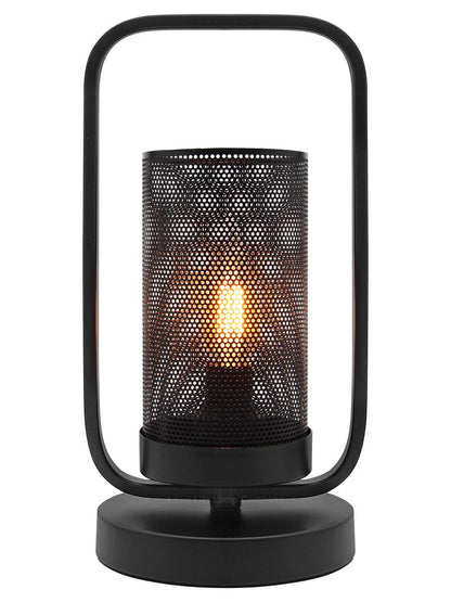 Vintage Industrial Wick Lantern Table Lamp - Energy Light Bulbs - Free delivery on all orders
