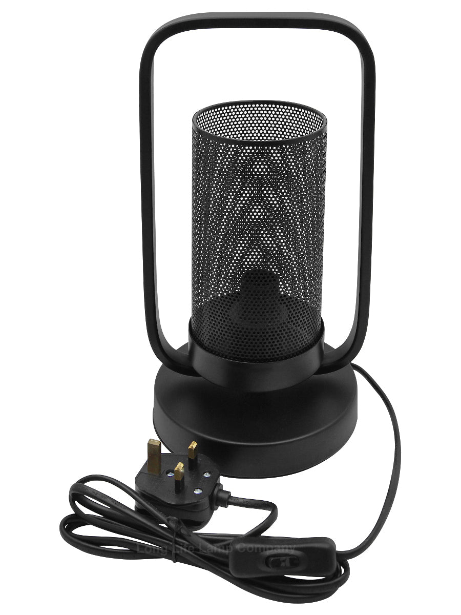 Vintage Industrial Wick Lantern Table Lamp - Energy Light Bulbs - Free delivery on all orders