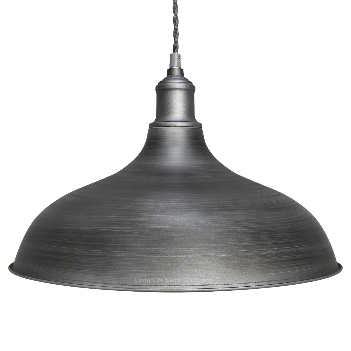 Vintage Metal Iron Grey Ceiling Pendant Light - Energy Light Bulbs - Free delivery on all orders
