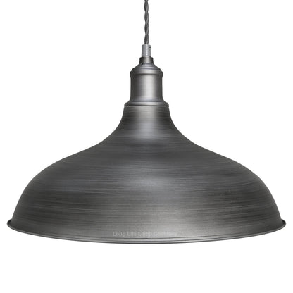 Vintage Metal Iron Grey Ceiling Pendant Light - Energy Light Bulbs - Free delivery on all orders