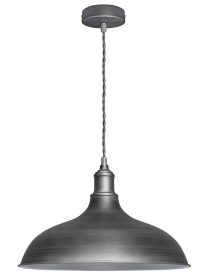 Vintage Metal Iron Grey Ceiling Pendant Light - Energy Light Bulbs - Free delivery on all orders