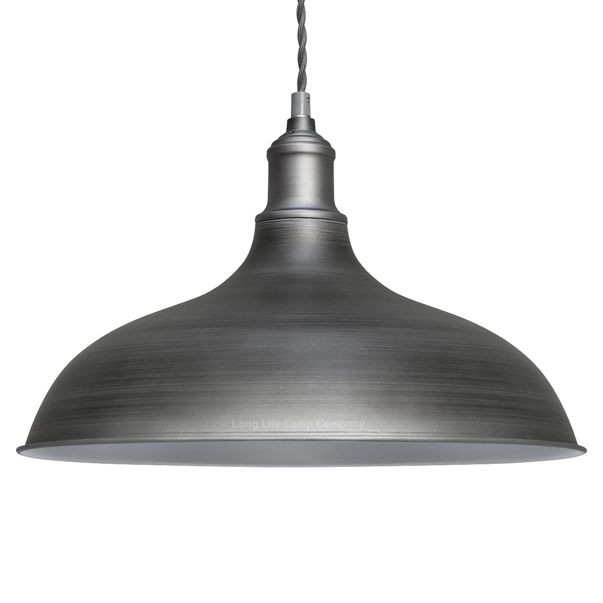 Vintage Metal Iron Grey Ceiling Pendant Light - Energy Light Bulbs - Free delivery on all orders
