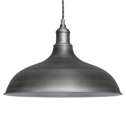 Vintage Metal Iron Grey Ceiling Pendant Light - Energy Light Bulbs - Free delivery on all orders