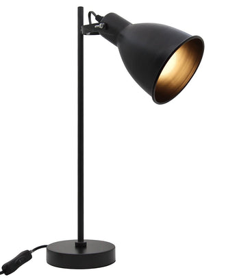 Vintage Metal Table Lamp Vintage Industrial Black Desk Lamp Scone Shade - Energy Light Bulbs - Free delivery on all orders