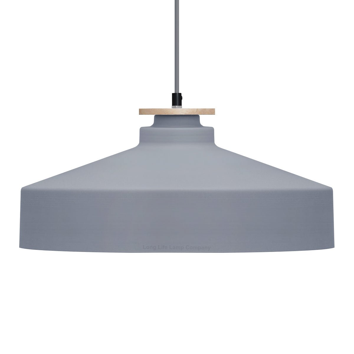 Vintage Retro Grey Metal Ceiling Pendant Light - Energy Light Bulbs - Free delivery on all orders