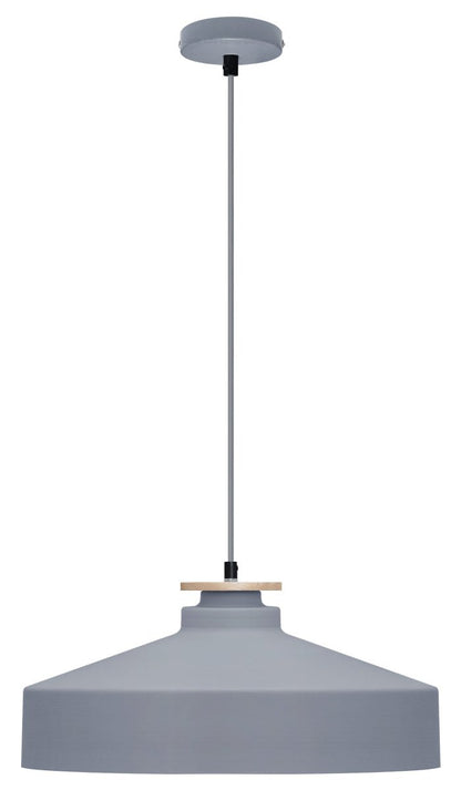 Vintage Retro Grey Metal Ceiling Pendant Light - Energy Light Bulbs - Free delivery on all orders