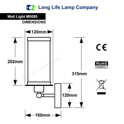 Vintage Scone Wall Light Black Metal Mesh - Energy Light Bulbs - Free delivery on all orders
