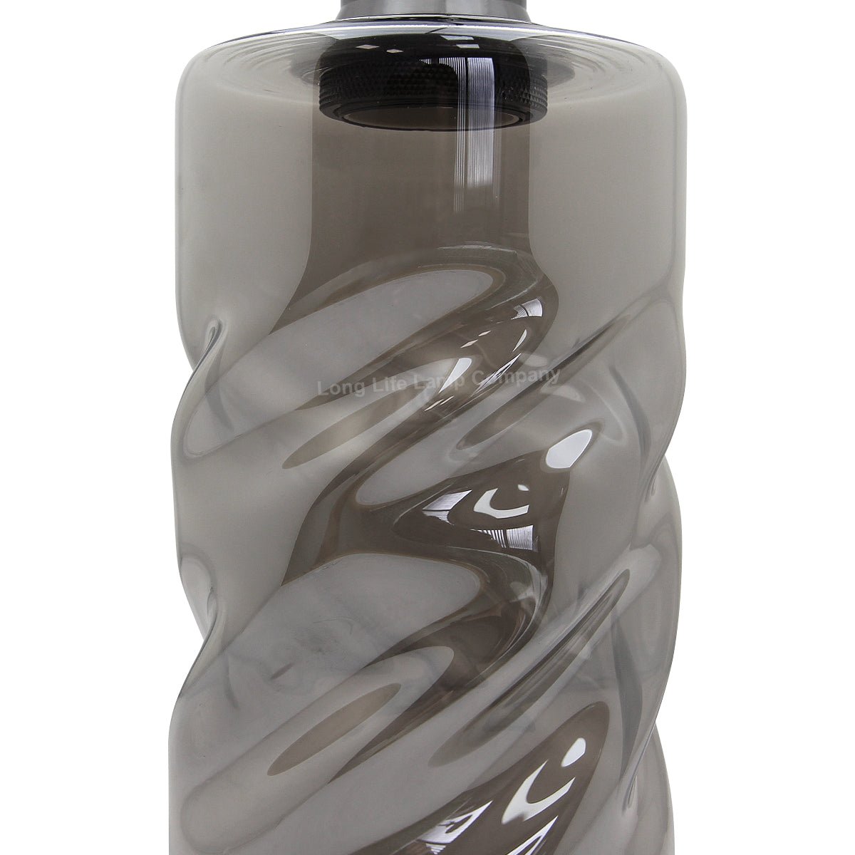 Vintage Smoked Grey Twisted Cylinder Glass Ceiling Pendant Lamp M0242 - Energy Light Bulbs - Free delivery on all orders