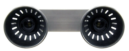 Vintage Twin Wall Light Dark Grey Pewter Finish Adjustable Swivel Spot Wall Light - Energy Light Bulbs - Free delivery on all orders