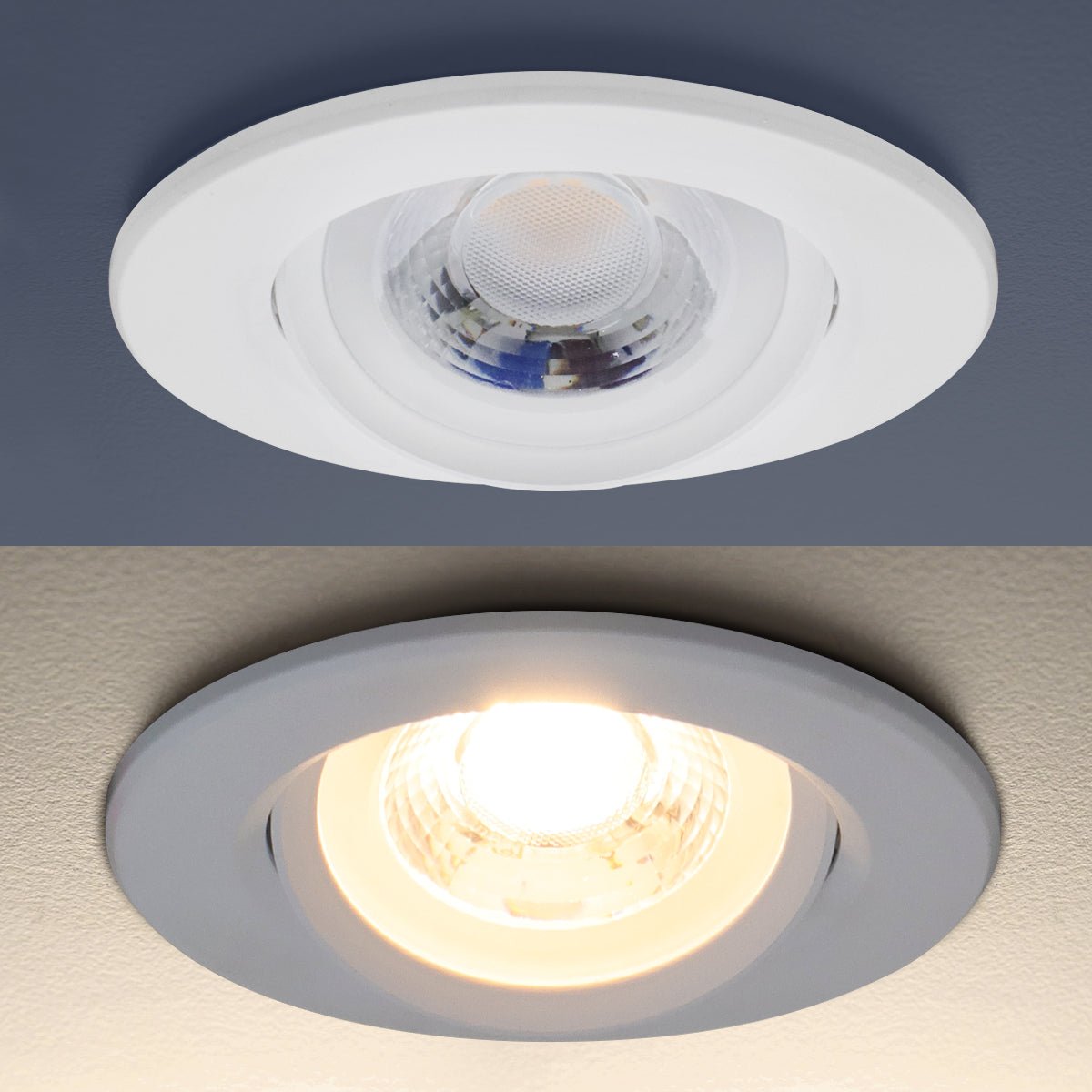 Warm White 3w LED Recessed Ceiling Downlight Adjustable - Energy Light Bulbs - Free delivery on all orders