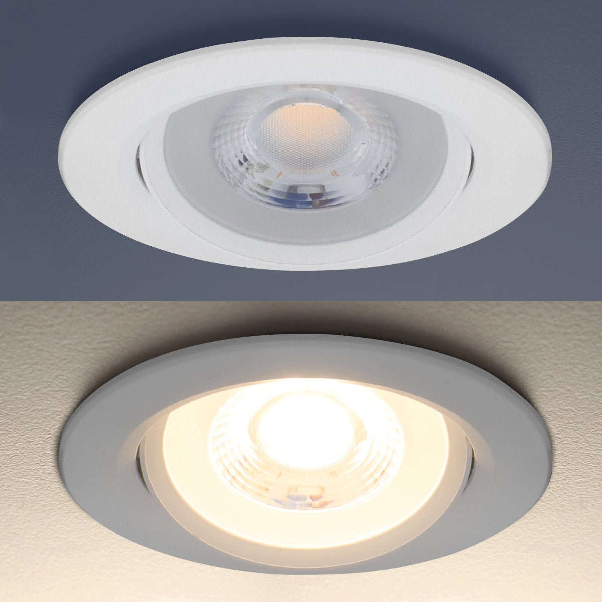 Warm White 5w LED Recessed Ceiling Downlight Adjustable - Energy Light Bulbs - Free delivery on all orders