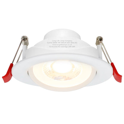 Warm White 5w LED Recessed Ceiling Downlight Adjustable - Energy Light Bulbs - Free delivery on all orders