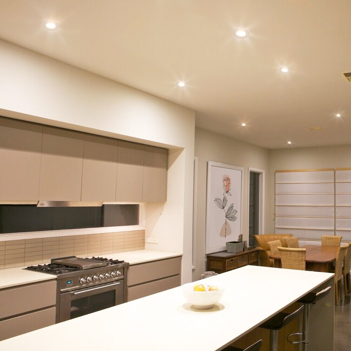 Warm White 7w LED Recessed Ceiling Downlight Adjustable - Energy Light Bulbs - Free delivery on all orders