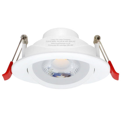 Warm White 7w LED Recessed Ceiling Downlight Adjustable - Energy Light Bulbs - Free delivery on all orders