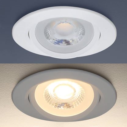 Warm White 9w LED Recessed Ceiling Downlight Adjustable - Energy Light Bulbs - Free delivery on all orders