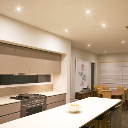 Warm White 9w LED Recessed Ceiling Downlight Adjustable - Energy Light Bulbs - Free delivery on all orders