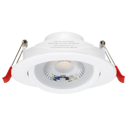 Warm White 9w LED Recessed Ceiling Downlight Adjustable - Energy Light Bulbs - Free delivery on all orders