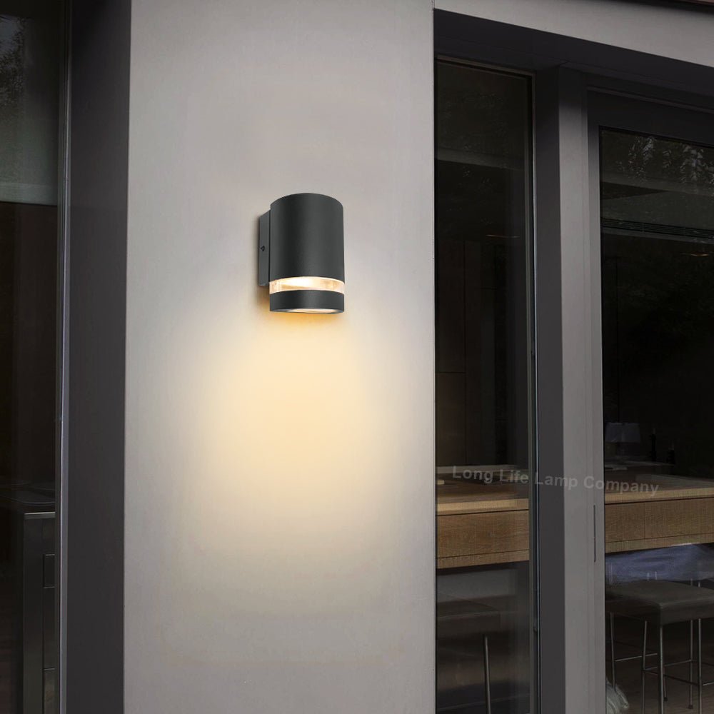Warm White, Cool White, Blue | Modern Outdoor Single Wall Light - Energy Light Bulbs - Free delivery on all orders