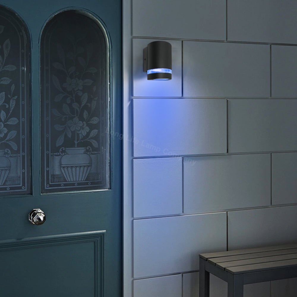 Warm White, Cool White, Blue | Modern Outdoor Single Wall Light ZLC335B - Free delivery on all orders