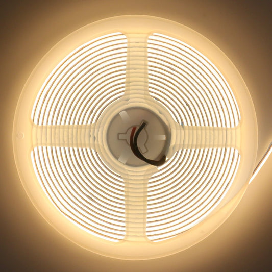 Warm White LED Tape Strip Light Continuous COB Illumination 5 Metres 24V with Transformer - Energy Light Bulbs - Free delivery on all orders