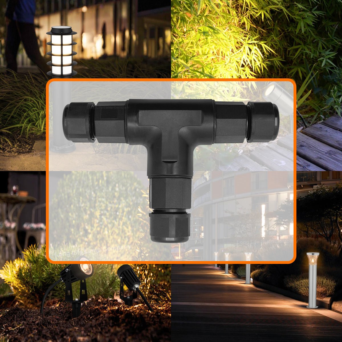 Waterproof IP68 Tee Quick Connector 3P Terminal - Energy Light Bulbs - Free delivery on all orders