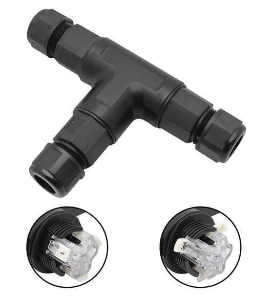 Waterproof IP68 Tee Quick Connector 3P Terminal - Energy Light Bulbs - Free delivery on all orders