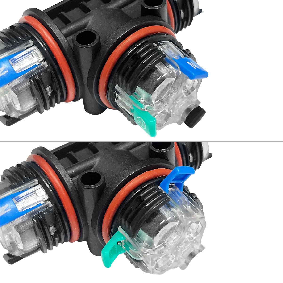 Waterproof IP68 Tee Quick Connector 3P Terminal QCT1 - Free delivery on all orders