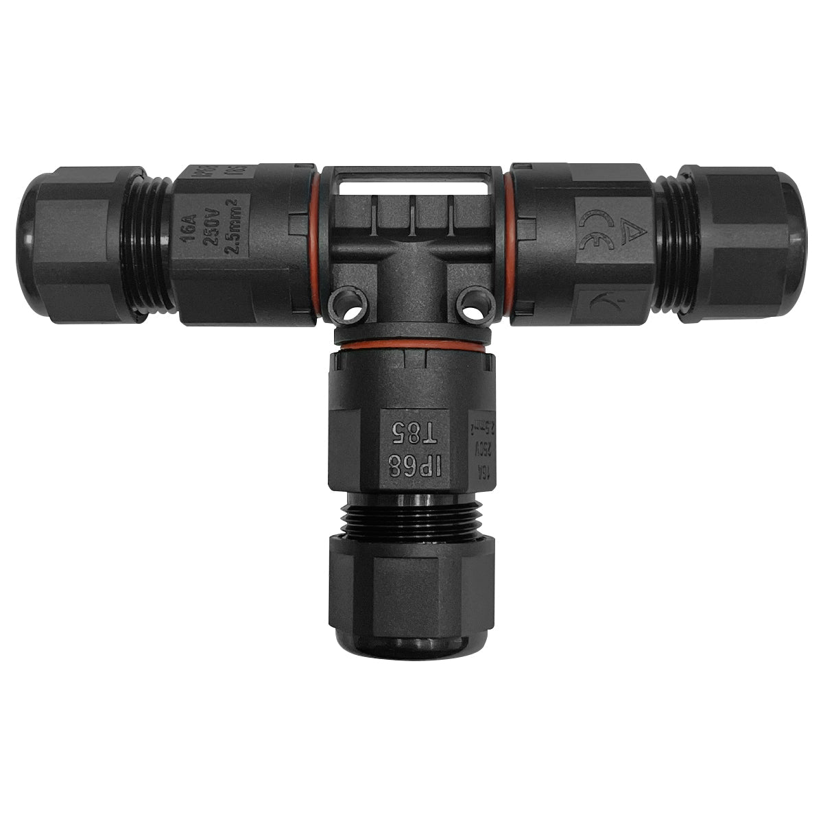 Waterproof IP68 Tee Quick Connector 3P Terminal QCT1 - Free delivery on all orders