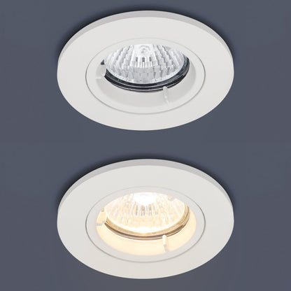 White Fixed Fire Rated Downlight - Energy Light Bulbs - Free delivery on all orders