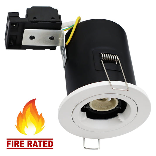 White Fixed Fire Rated Downlight - Energy Light Bulbs - Free delivery on all orders