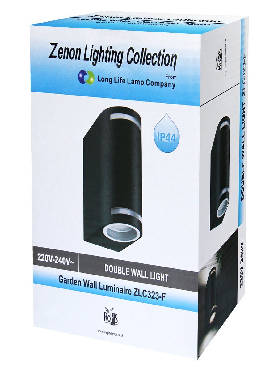 Ww, Cw, Blue Black Outdoor Wall Light - Energy Light Bulbs - Free delivery on all orders