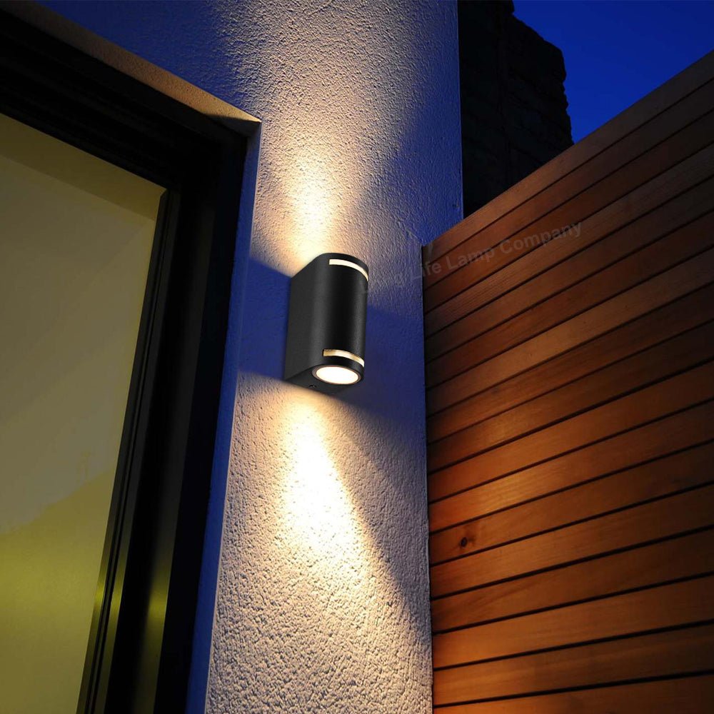 Ww, Cw, Blue Black Outdoor Wall Light - Energy Light Bulbs - Free delivery on all orders