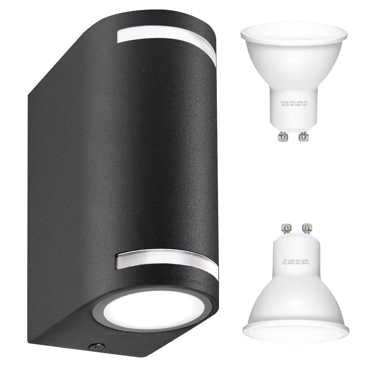 Ww, Cw, Blue Black Outdoor Wall Light - Energy Light Bulbs - Free delivery on all orders