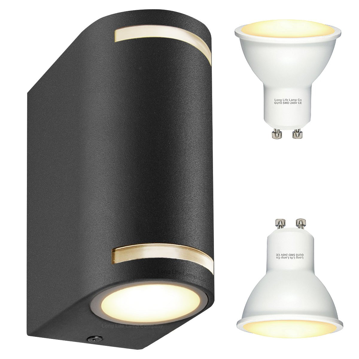 Ww, Cw, Blue Black Outdoor Wall Light - Energy Light Bulbs - Free delivery on all orders