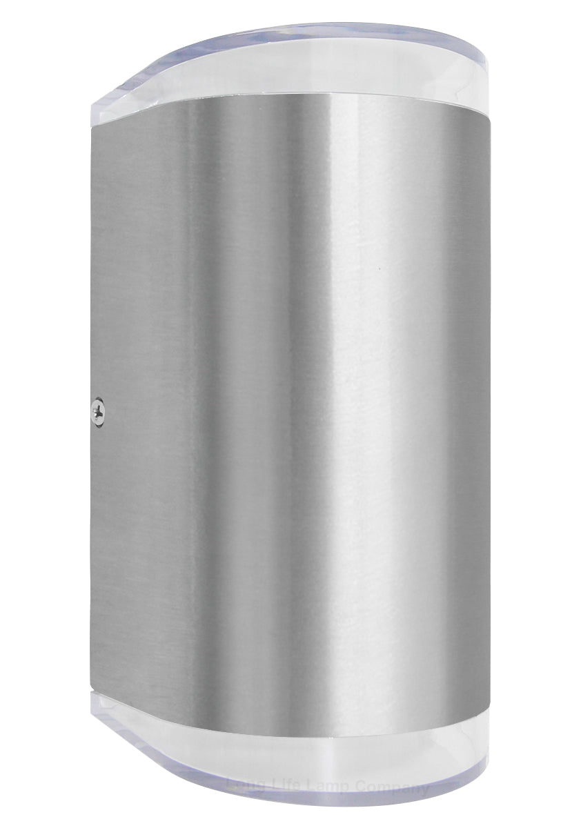 Modern 6W LED Double Outdoor Wall Light Stainless Steel Cool White