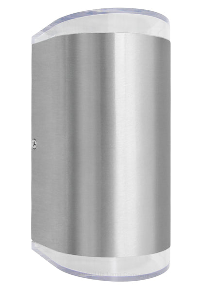 Modern 6W LED Double Outdoor Wall Light Stainless Steel Cool White