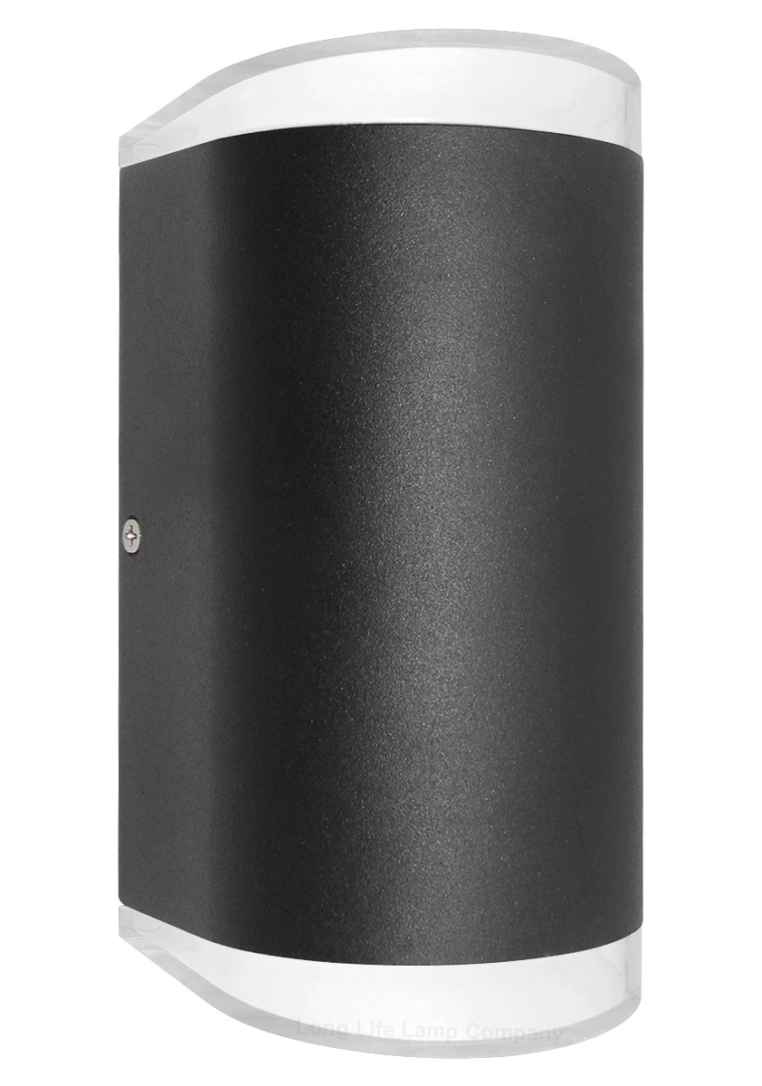 Modern 6W LED Double Outdoor Wall Light Black Cool White ZLC321CW