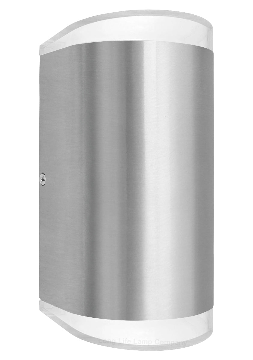 Modern 6W LED Double Outdoor Wall Light Stainless Steel Cool White