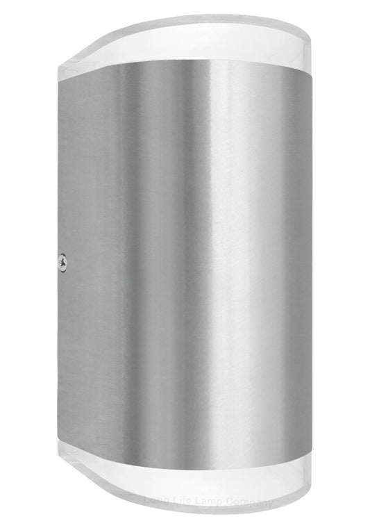 Modern 6W LED Double Outdoor Wall Light Stainless Steel Cool White